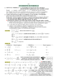 Inversione di Formule - Chi ha paura della matematica?