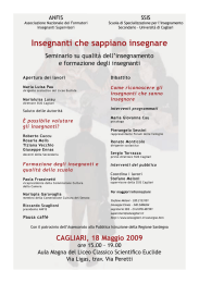 Insegnanti che sappiano insegnare