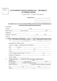 accensione fuochi artificiali - Comune di San Casciano Val di Pesa