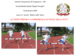 La scuola dello sport in cammino