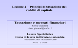 bYTEBoss TMF 2 Principi di tassazione dei redditi di capitale