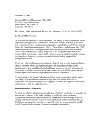 November 8, 2006 Division of Dockets Management (HFA-305) Food and Drug Administration