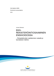 EKG- REKISTERÖINTIOSAAMINEN ENSIHOIDOSSA – Rintaelektrodien sijoittaminen naiselle ja