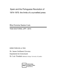 Rita Ferreira Santos Luís Spain and the Portuguese Revolution of