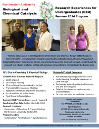 Northeastern University Research Experiences for Biological and Undergraduates (REU)