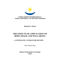 THE EFFECTS OF AMPUTATION ON BODY IMAGE AND WELL-BEING  Bachelor’s Thesis