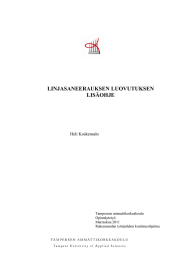 LINJASANEERAUKSEN LUOVUTUKSEN LIS&Auml;OHJE  Heli Koskensalo