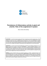 Persistence of inflammatory activity in giant cell  Marco Antonio Alba Garibay