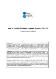 New strategies to optimize treatment for HIV-1 infection Polyana Monteiro d’Albuquerque