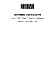 Extensible Visualizations  Product: IBM Cognos