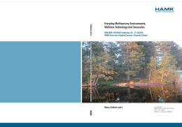 Everyday Multisensory Environments, Wellness Technology and Snoezelen Sirkkola (ed.):