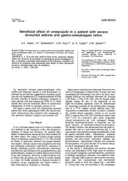 Beneficial  effect  of  omeprazole  in ... bronchial  asthma  and  gastro-oesophageal  reflux