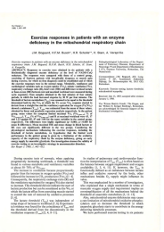 Exercise  responses  in  patients  with ... deficiency  in  the  mitochondrial  respiratory chain