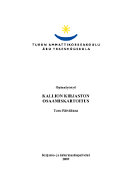 KALLION KIRJASTON OSAAMISKARTOITUS  Opinnäytetyö