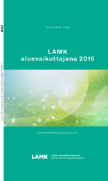 LAMK aluevaikuttajana 2015 LAHDEN AMMA TTIK