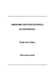 ___________________________________ SÍNDROME ANTIFOSFOLIPÍDICO CATASTRÓFICO: