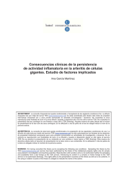 Consecuencias clínicas de la persistencia gigantes. Estudio de factores implicados