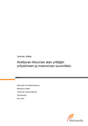 Aloittavan liikunnan alan yrittäjän yritysilmeen ja mainonnan suunnittelu Joonas Jukka