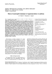 SERIES ©PROTEOLYTIC ENZYMES AND AIRWAY DISEASES© Number 3 in this Series