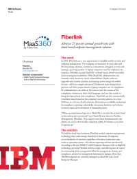 Fiberlink Achieves 25 percent annual growth rate with cloud-based endpoint management solution