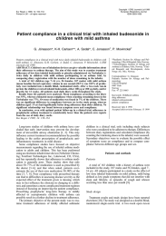 Patient compliance in a clinical trial with inhaled budesonide in