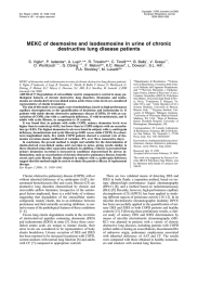 MEKC of desmosine and isodesmosine in urine of chronic