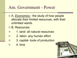 Am. Government - Power