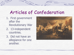 Articles of Confederation