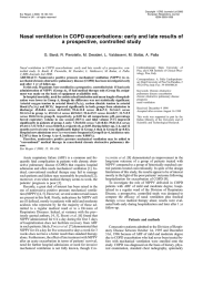 Nasal ventilation in COPD exacerbations: early and late results of