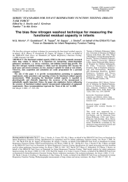 SERIES &#34;STANDARDS FOR INFANT RESPIRATORY FUNCTION TESTING: ERS/ATS TASK FORCE&#34;