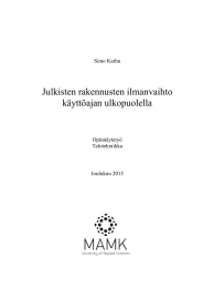 Julkisten rakennusten ilmanvaihto käyttöajan ulkopuolella  Simo Karhu