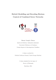 Hybrid Modelling and Receding Horizon Control of Combined Sewer Networks