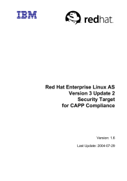 Red Hat Enterprise Linux AS Version 3 Update 2 Security Target