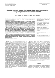 Bedside methods versus dual energy X-ray absorptiometry for