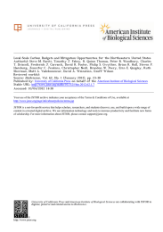 Local-Scale Carbon Budgets and Mitigation Opportunities for the Northeastern United... Author(s): Steve M. Raciti, Timothy J. Fahey, R. Quinn Thomas,...