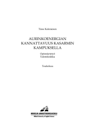 AURINKOENERGIAN KANNATTAVUUS KASARMIN KAMPUKSELLA