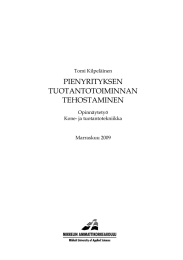 PIENYRITYKSEN TUOTANTOTOIMINNAN TEHOSTAMINEN