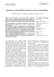 Resistance to Fas-mediated apoptosis in human lung fibroblast