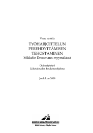 TYÖHARJOITTELUN PEREHDYTTÄMISEN TEHOSTAMINEN Mikkelin Dressmann-myymälässä