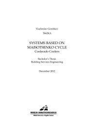 SYSTEMS BASED ON MAISOTSENKO CYCLE Coolerado Coolers