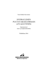 HYDRAULINEN PUUTAVARAKUORMAIN ATV-KÄYTTÖÖN