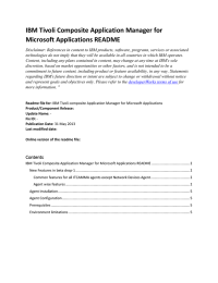 IBM Tivoli Composite Application Manager for Microsoft Applications README