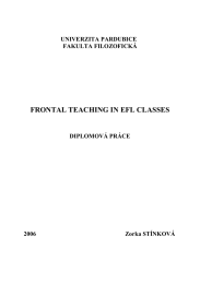 FRONTAL TEACHING IN EFL CLASSES