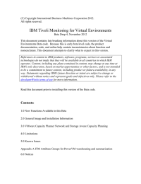 IBM Tivoli Monitoring for Virtual Environments