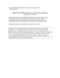 IBM Tivoli Monitoring for Virtual Environments