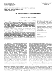 SERIES 0CONTROVERSIES IN OCCUPATIONAL ASTHMA0 Number 7 in this Series