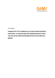 PAINEEN KÄYTTÄYTYMINEN SULJETUSSA KIERTOVESIVER- KOSTOSSA JA PAISUNTASÄILIÖN ASENNUSPAIKAN VAIKU-