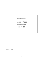 セットアップ手順 Windows 32 bit 版 （シングル環境）