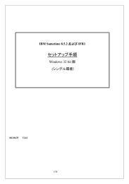 セットアップ手順 Windows 32 bit 版 (シングル環境）