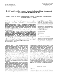 Oral N-acetylcysteine reduces bleomycin-induced lung damage and